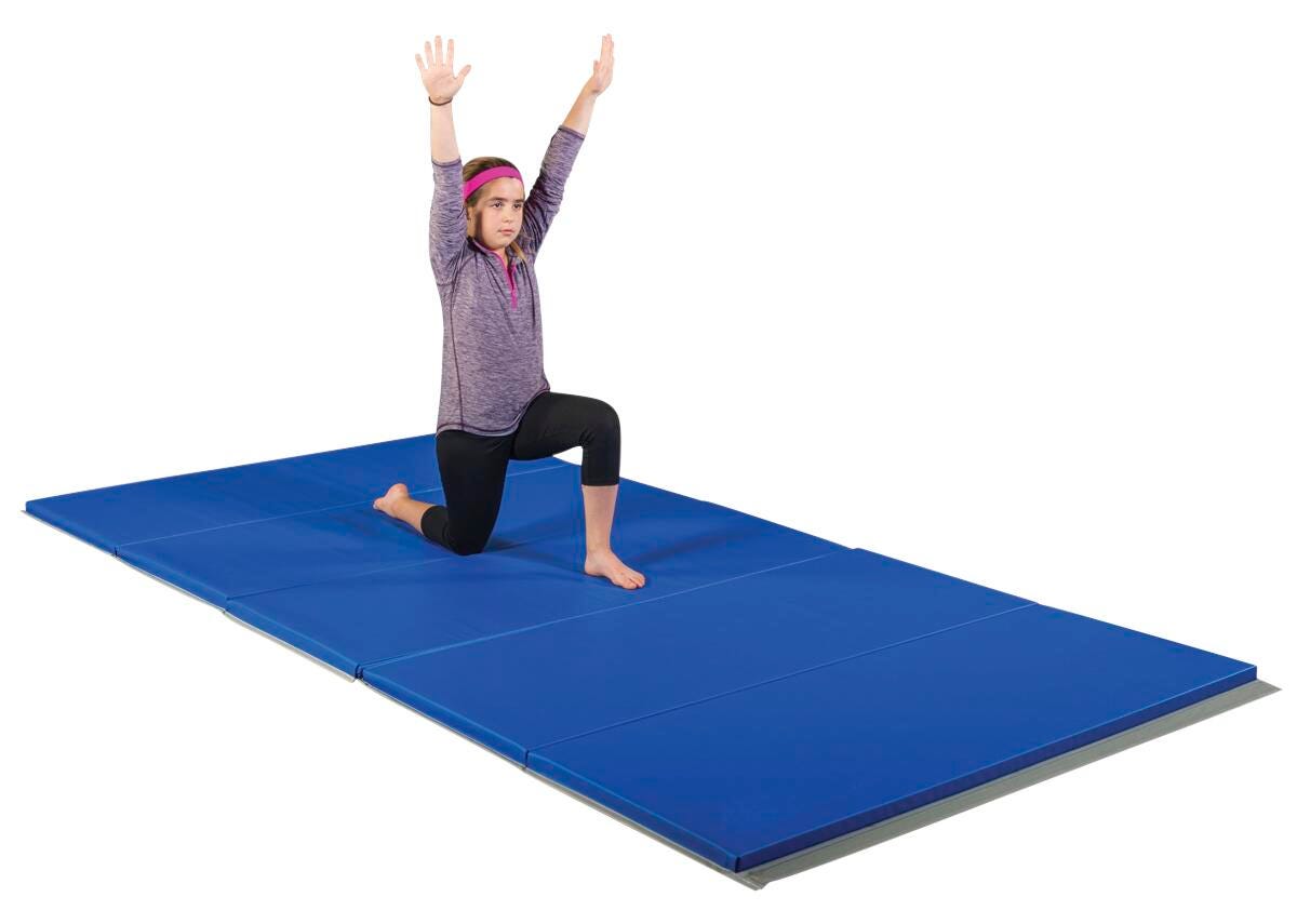 FLAGHOUSE - 2-1/2 INCH THICK LAYERED INSTRUCTOR MAT - 4 SIDE HOOK AND LOOP - 4 X 6 FT - SPECIFY MAT COLOR 1 - SPECIFY MAT COLOR 2