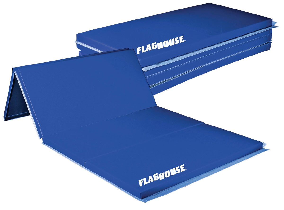 SPORTIME - 2 FOOT PANEL 2 INCH THICK POLYETHYLENE MAT - 4 SIDE HOOK AND LOOP - 4 X 6 FT - SPECIFY MAT COLOR 1 - SPECIFY MAT COLOR 2