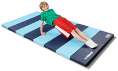 SPORTIME - 2-3/8 INCH THICK COMBINATION FOAM MAT - 4 SIDE HOOK AND LOOP - 5 FT X 10 FT - SPECIFY MAT COLOR 1 - SPECIFY MAT COLOR 2