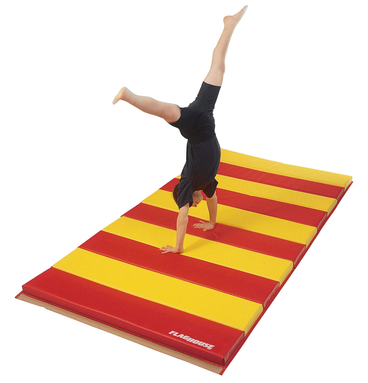 SPORTIME - DELUXE 2-3/8 INCH THICK FOAM INSTRUCTOR MAT - 2 SIDE HOOK AND LOOP - 6 FT X 12 FT - SPECIFY MAT COLOR 1 - SPECIFY MAT COLOR 2