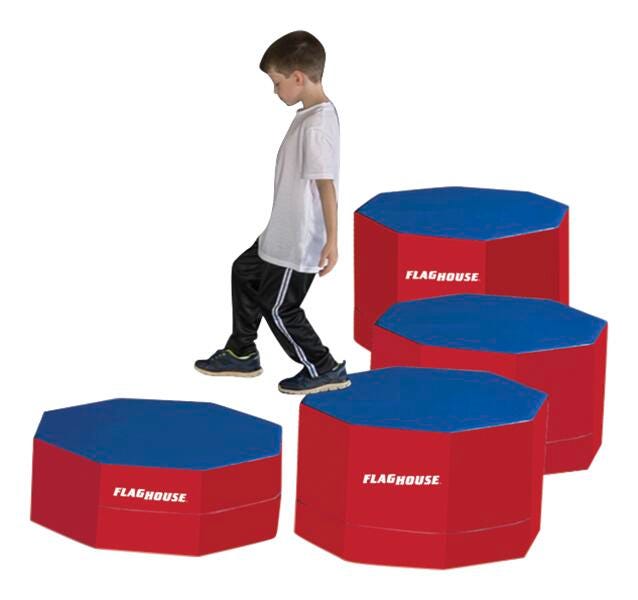 SPORTIME - WARRIOR FITNESS OCTA-POSTS - 25 X 18 IN - SPECIFY BASE COLOR - SPECIFY ACCENT COLOR