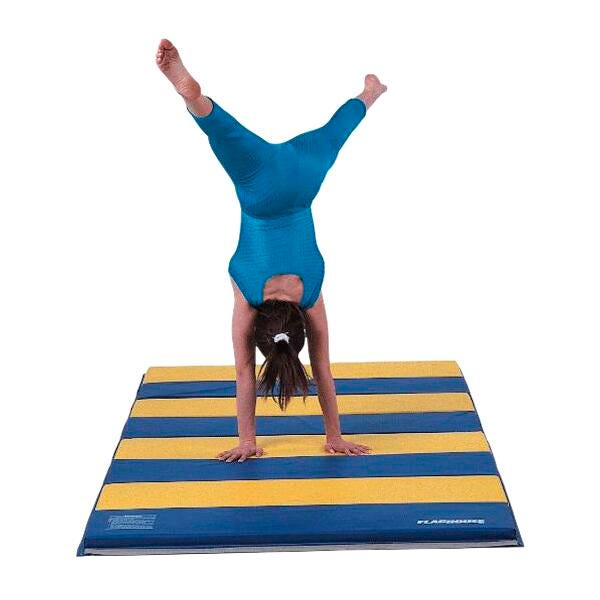 FLAGHOUSE - DELUXE 1-3/8 INCH THICK CROSS-LINK POLYETHYLENE MAT - 2 SIDE HOOK AND LOOP - 6 FT X 12 FT - SPECIFY MAT COLOR 1 - SPECIFY MAT COLOR 2