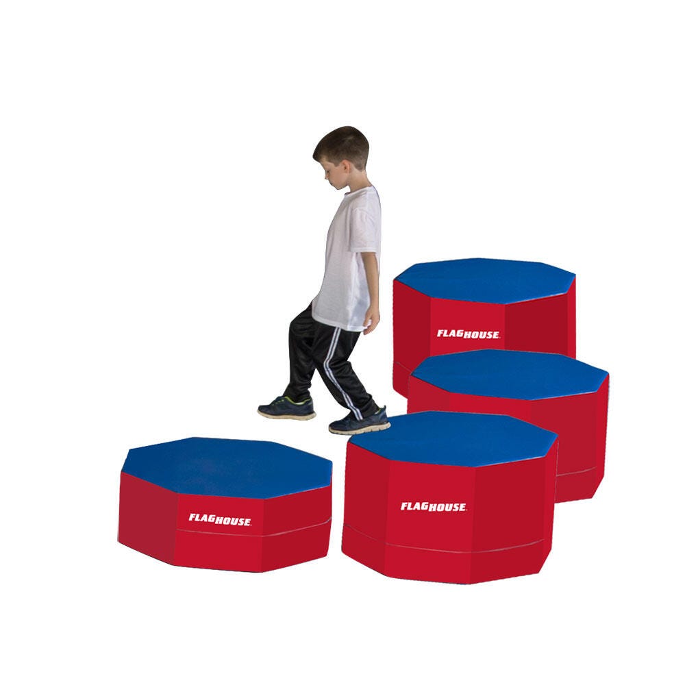 SPORTIME - WARRIOR FITNESS OCTA-POSTS - 25 X 24 IN - SPECIFY BASE COLOR - SPECIFY ACCENT COLOR