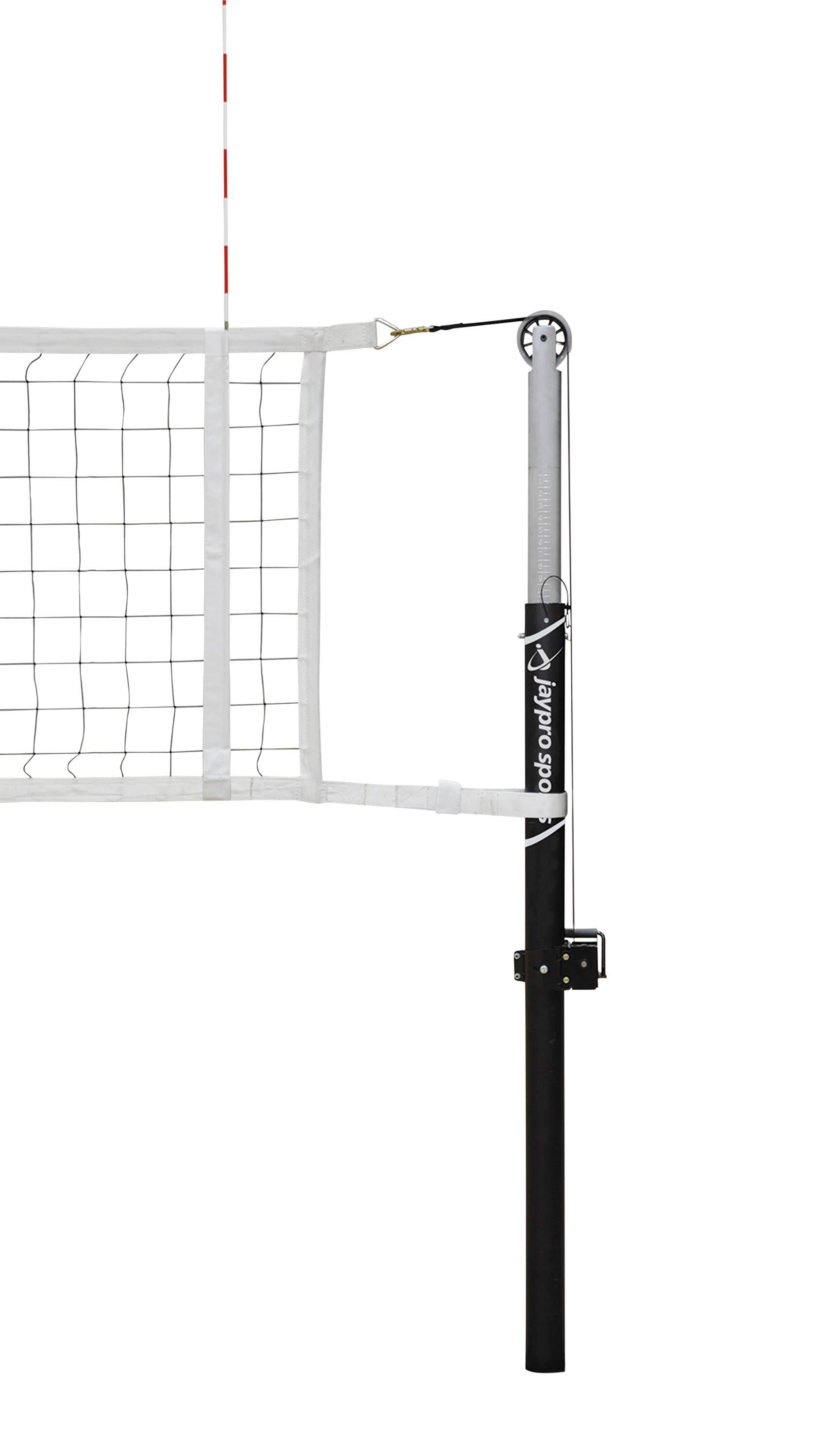 JAYPRO - FEATHERLITE VOLLEYBALL 3-1/2 IN NET SYSTEM - CANADIAN - SPECIFY PAD COLOR - 3-1/2 IN