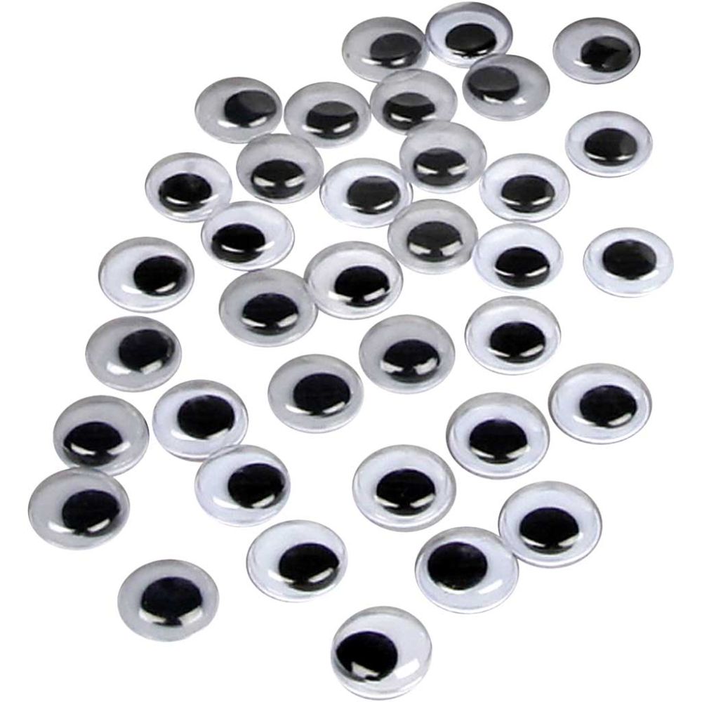 SCO WIGGLY EYES PEEL N STICK 10MM 1000PCS -Min Qty 12