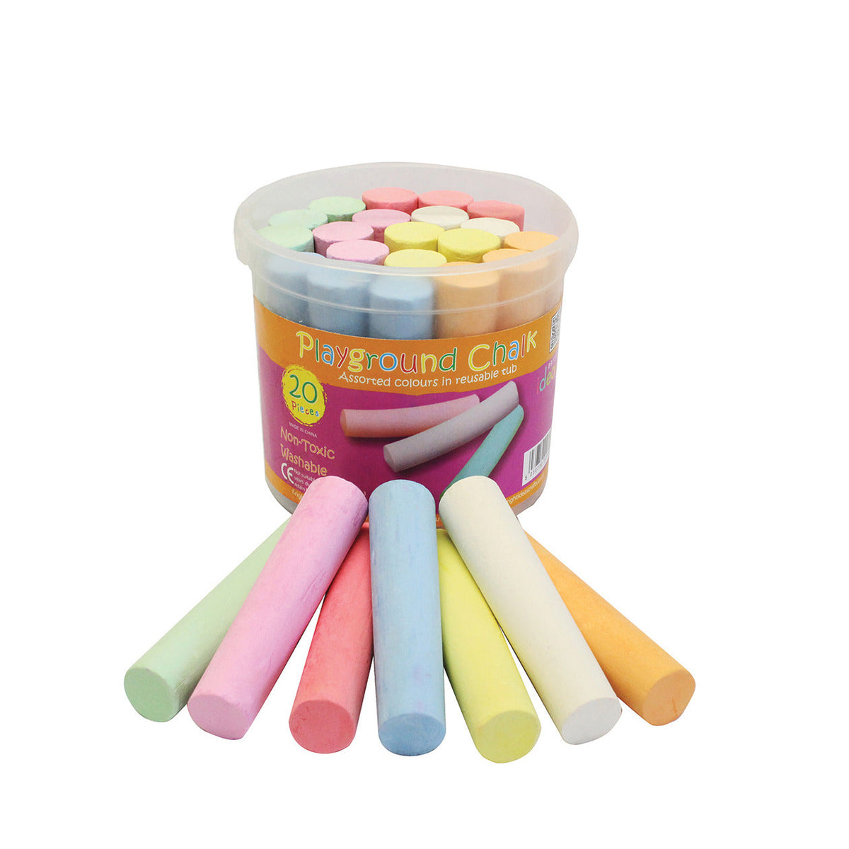 Chalk Jumbo Assorted Pk20