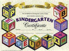 CERTIFICATES KINDERGARTEN PACK OF 30