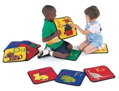 CARPETS FOR KIDS KIDSVALUE PLUS ABC PHONIC SEATING - 12-INCH SQUARES - SET OF 26