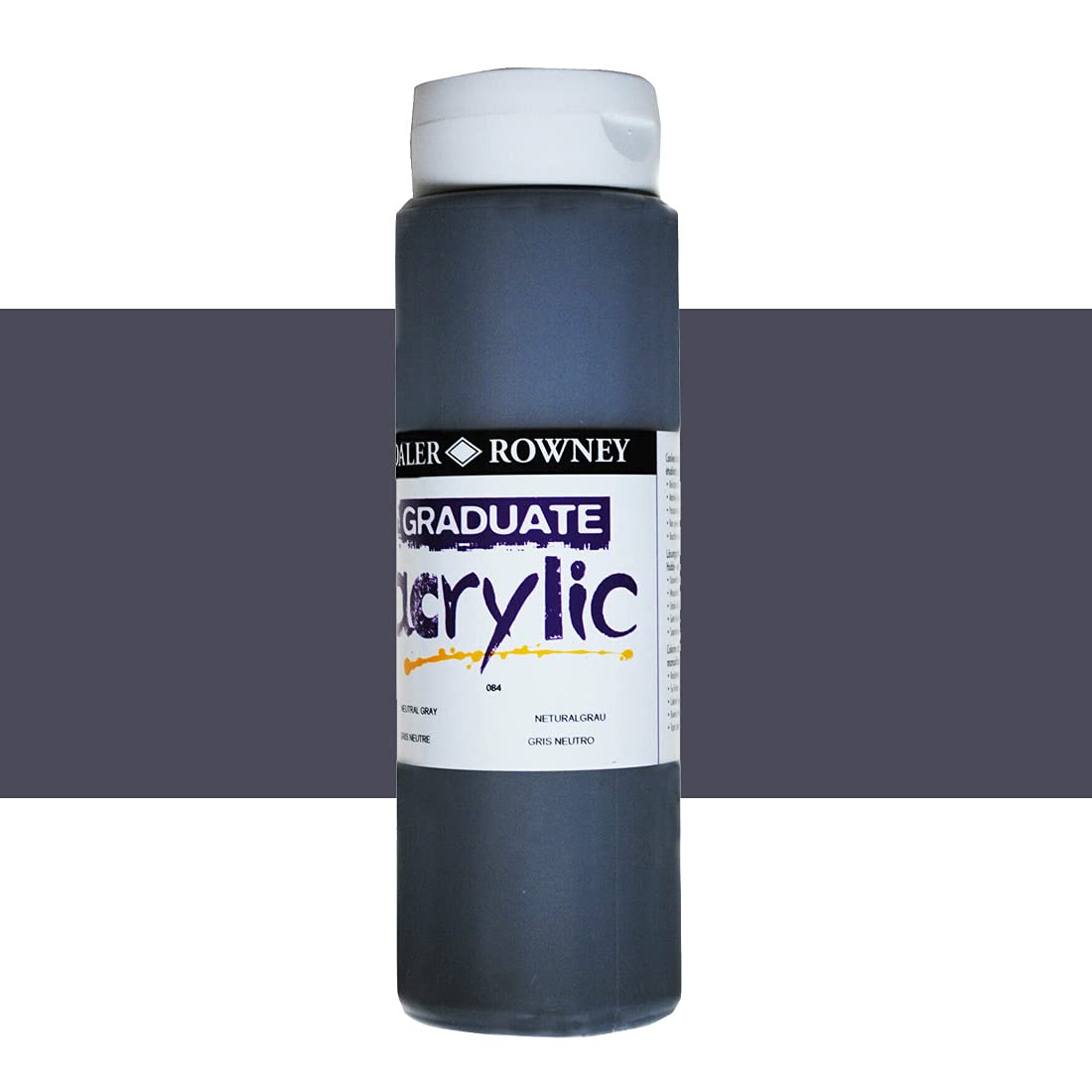 DAL GRADUATE ACRYLIC 500ML NEUTRAL GREY -Min Qty 1