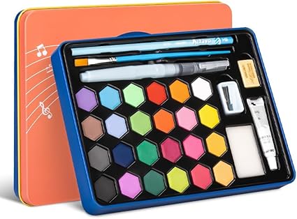 DELI WATERCOLOR PAINT SET 36 COLOR