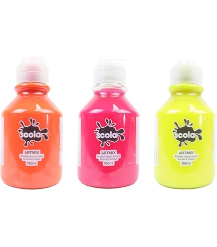 SCO READYMIX FLUORESCENT ASSORTED COLOURS 3X150ML SET