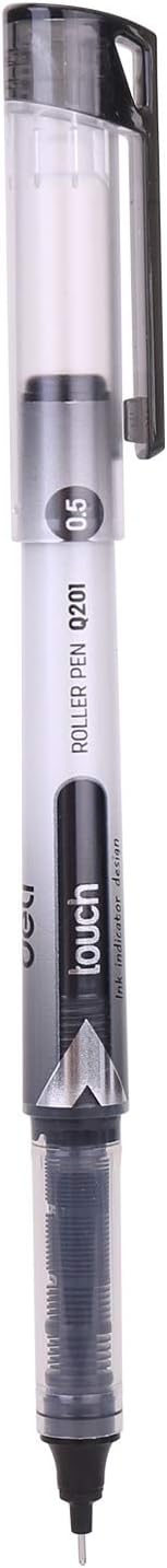 DELI EQ20120 Roller Pen.5mm Black(1x12)