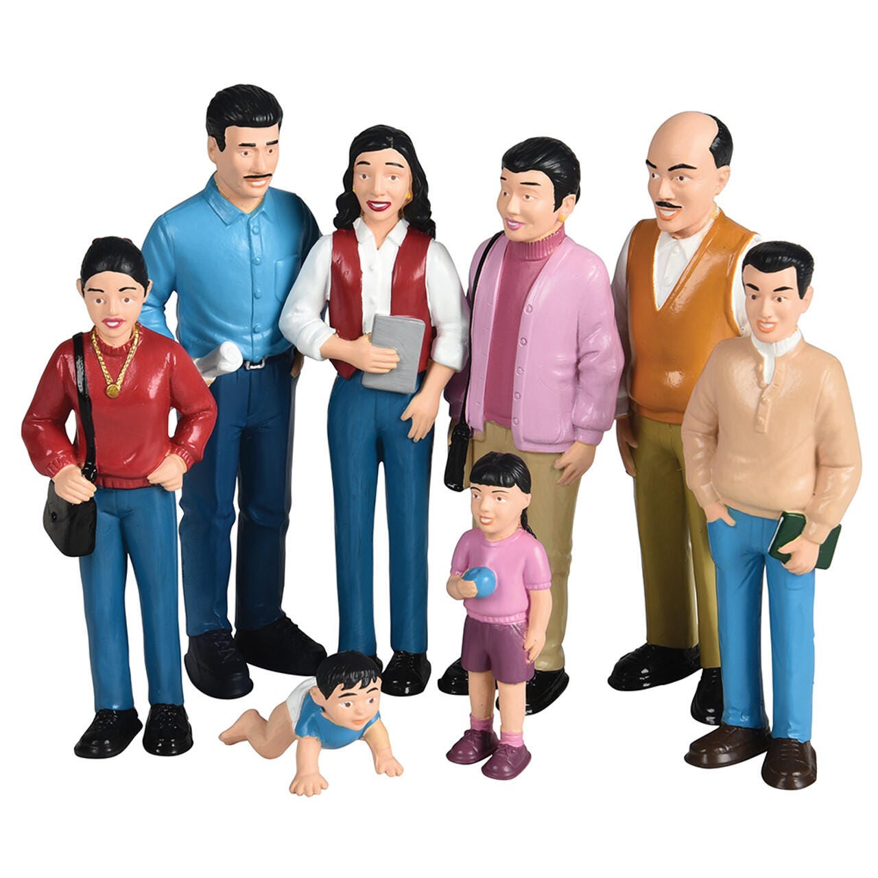 DOLLS PRETEND PLAY FAMILY HISPANIC ST/8