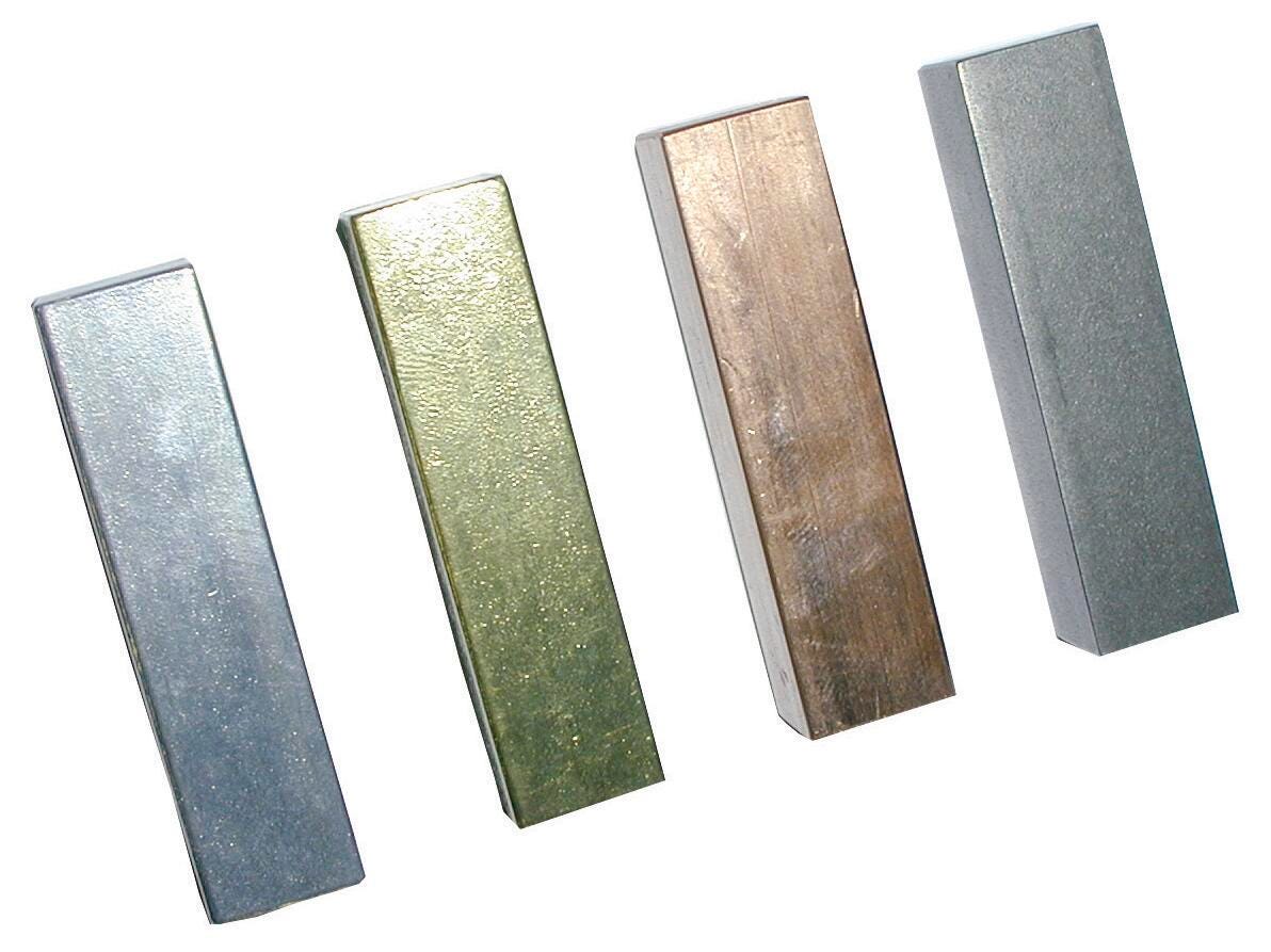 EQUAL MASS METAL RECTANGLES SET OF 4