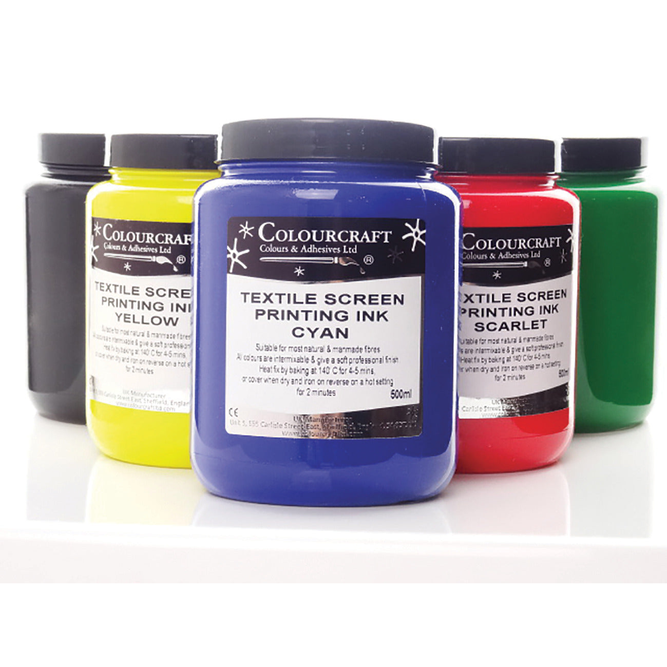 Screen Printing Ink Textile Assd Pk6