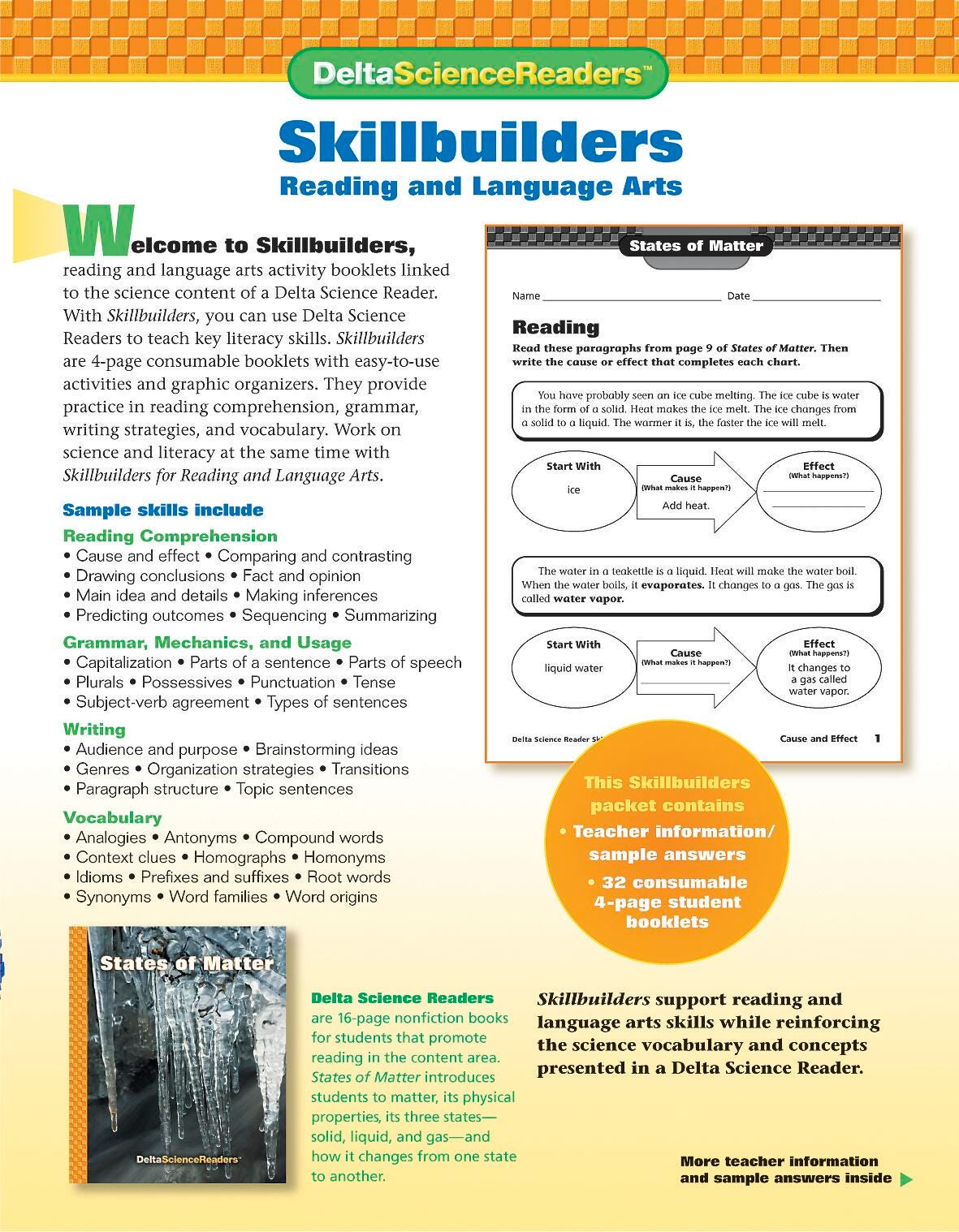 DSR SKILLBLDRS DSM3 STATES OF MAT 32/PKG