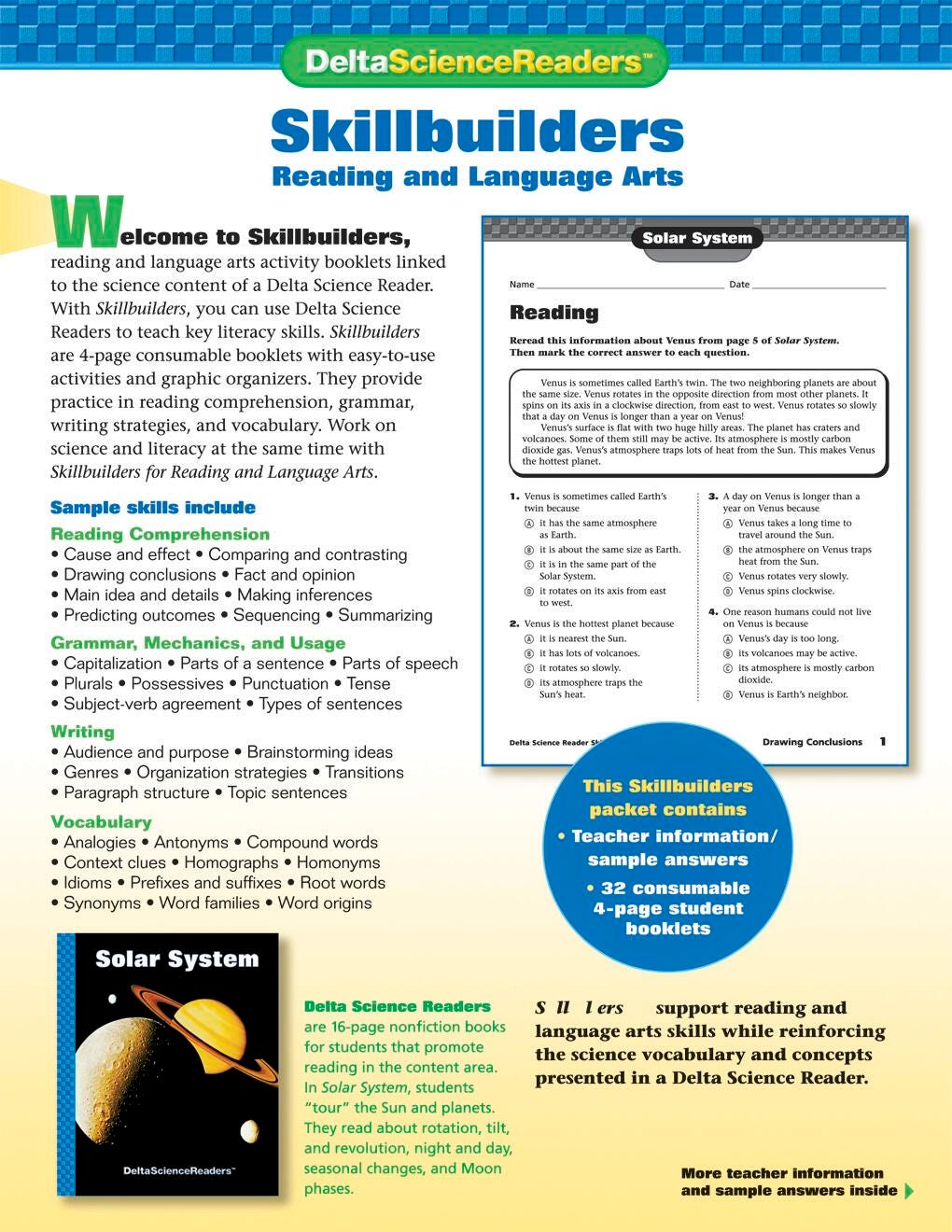 DSR SKILLBLDRS DSM3 SOLAR SYSTEM 32/PKG