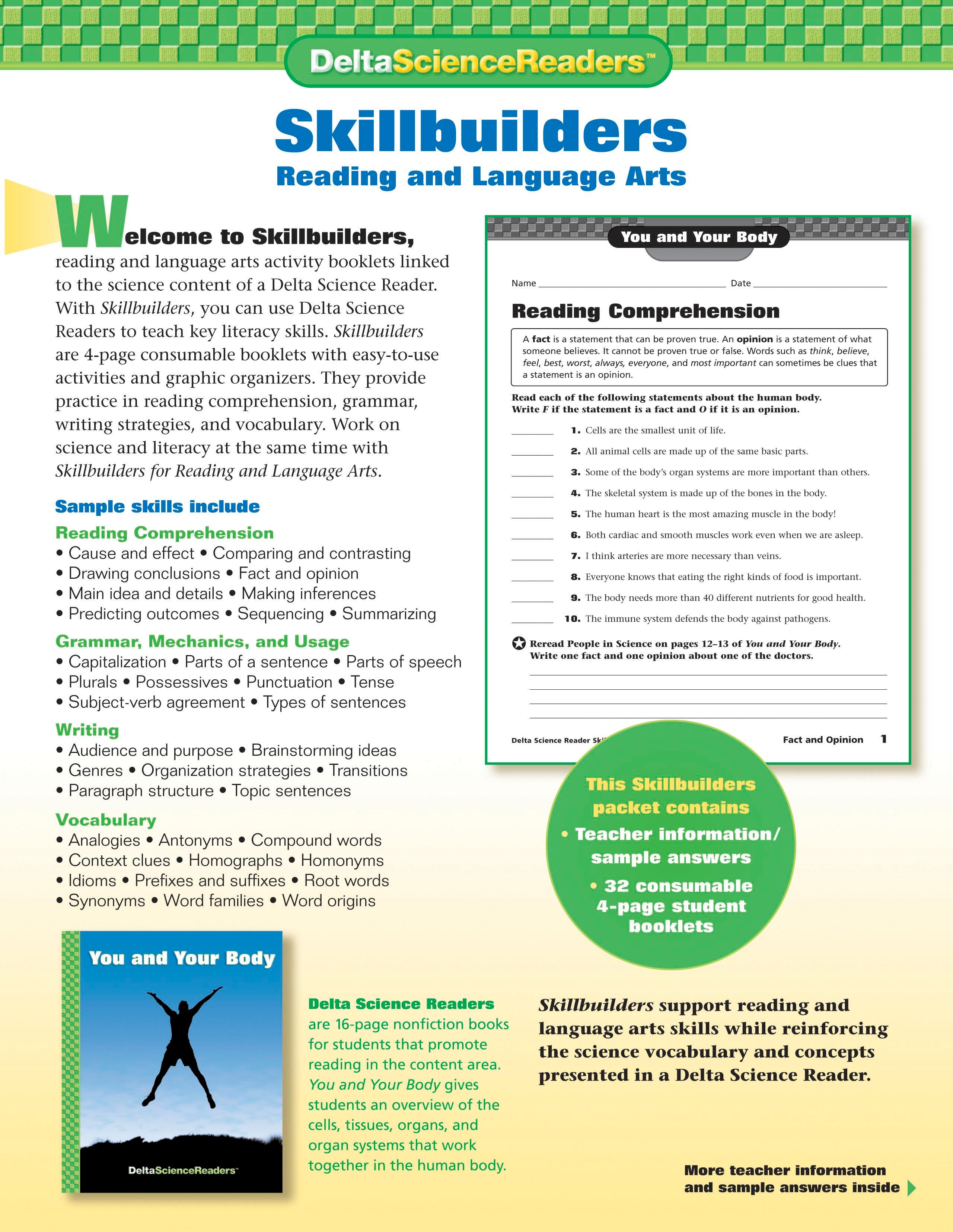 DSR SKILLBLDRS DSM3 YOU+YOUR BODY 32/PKG