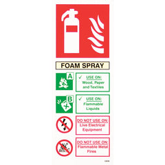Fire Ext. Use Sign\'Foam\'S/A 75X200Mm