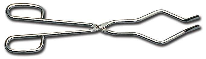 TONGS CRUCIBLE NICKEL PLATED STEEL 10IN