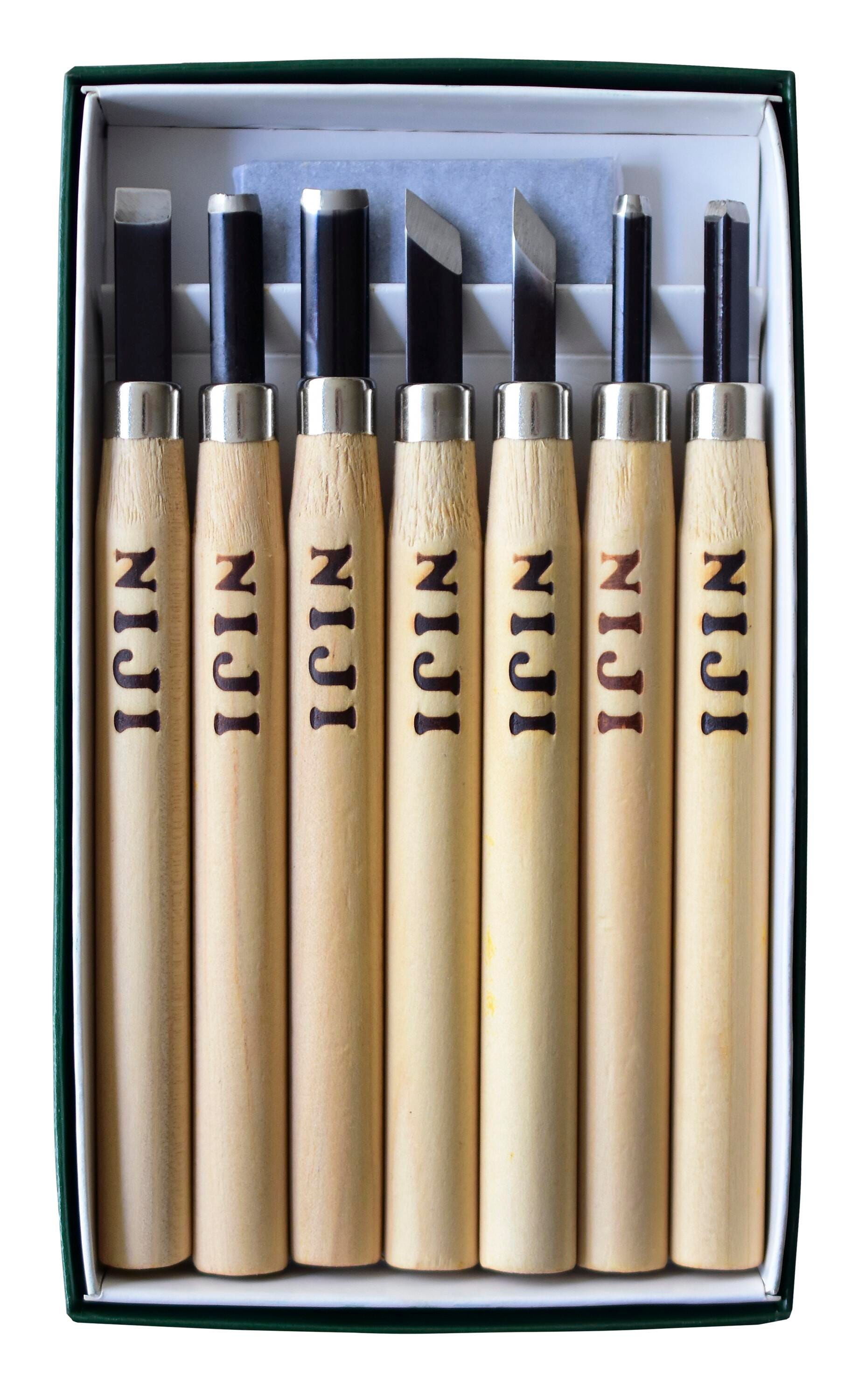 TOOL CARVING WOOD/LINOLEUM SET OF 7