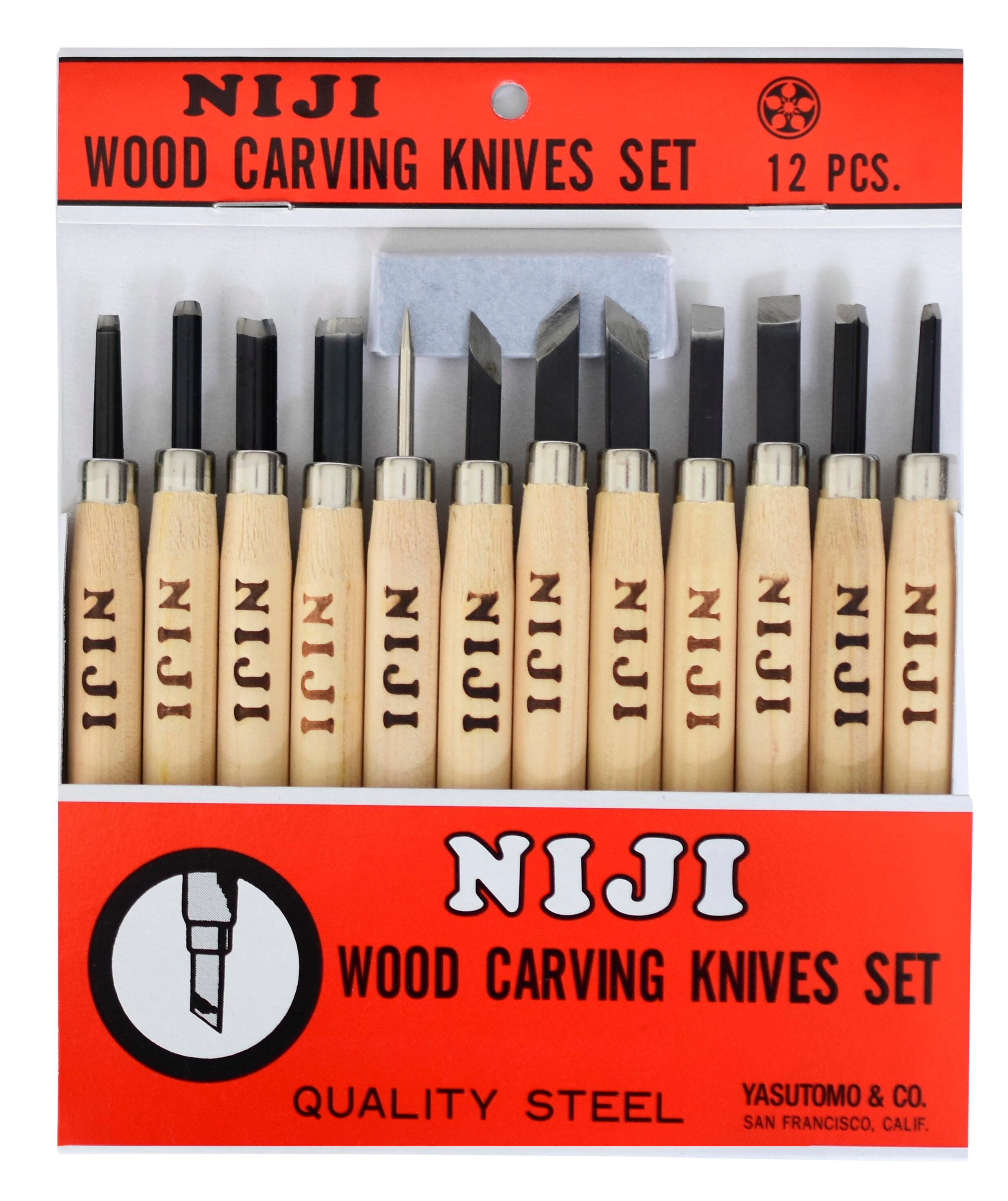 TOOL CARVING WOOD/LINOLEUM SET OF 12