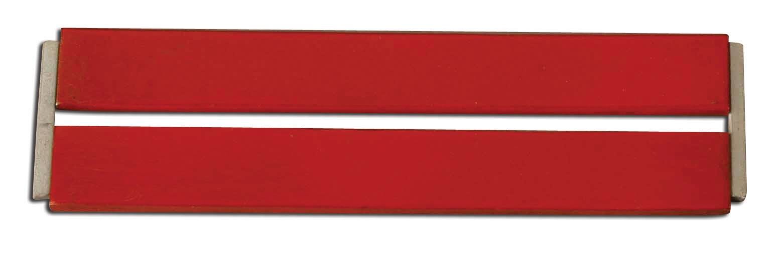 MAGNET STEEL BAR RED 200X19X7MM PK/2
