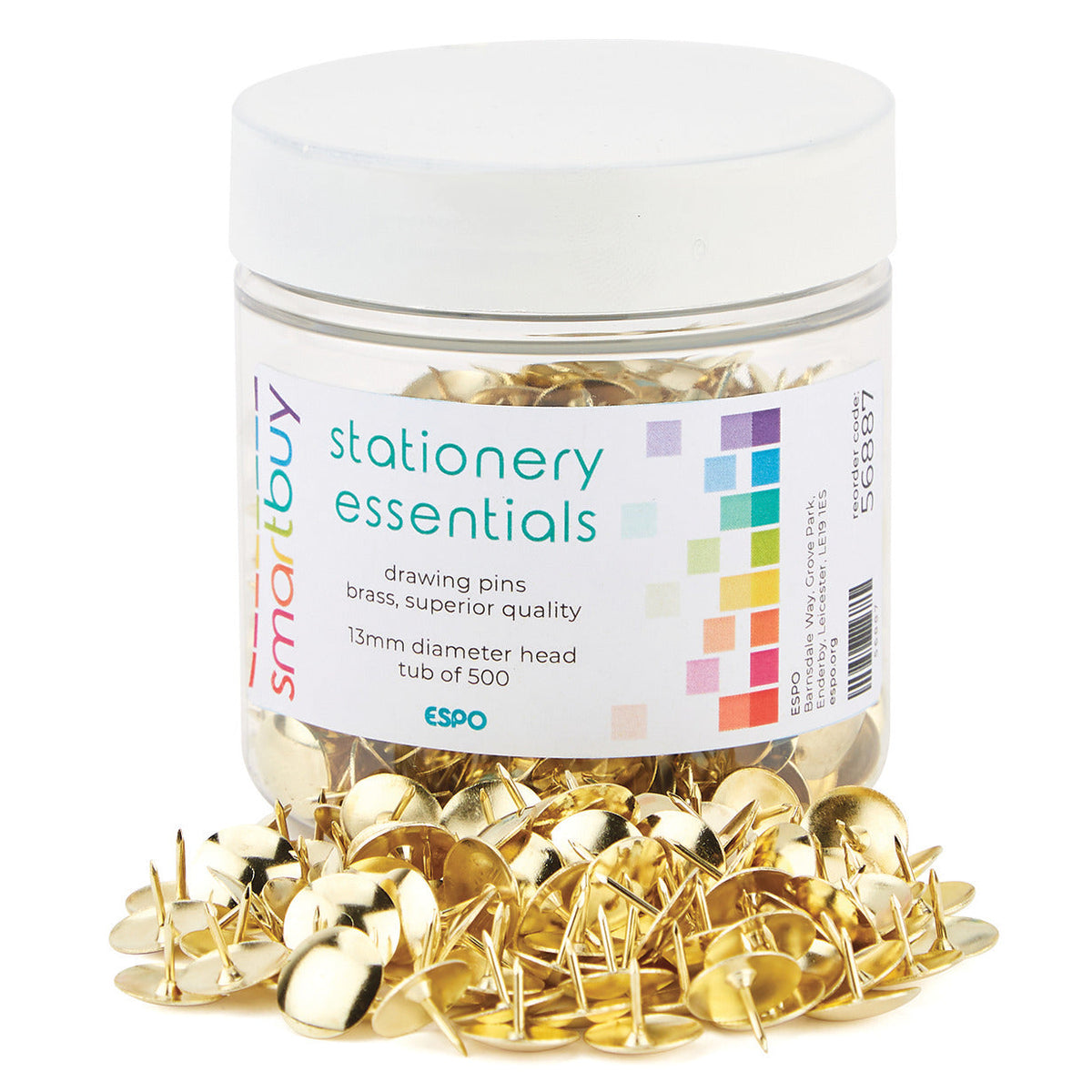 Pin Drawing Brass 13Mm Head Box 500