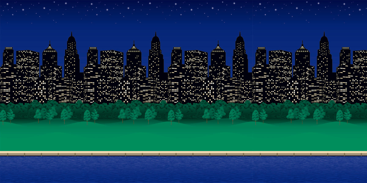 PAC FADELESS DISPLAY PAPER ROLL 1218MMX15M CITY LIGHTS 1PC -Min Qty 4