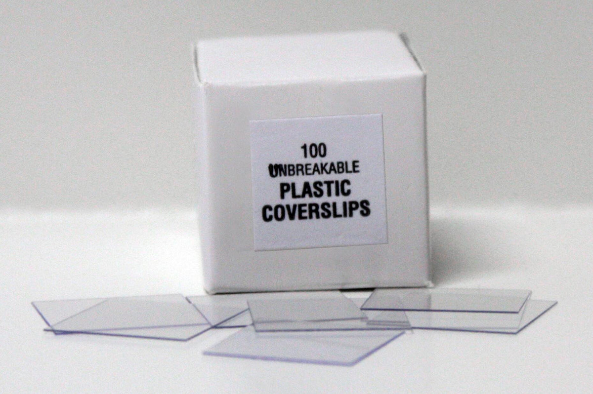 COVER SLIP PLASTIC 18X18MM PACK OF 1000