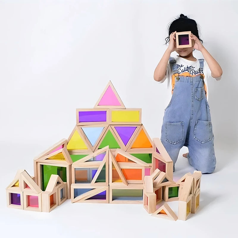 56pcs Acrylic Light Explorer Blocks