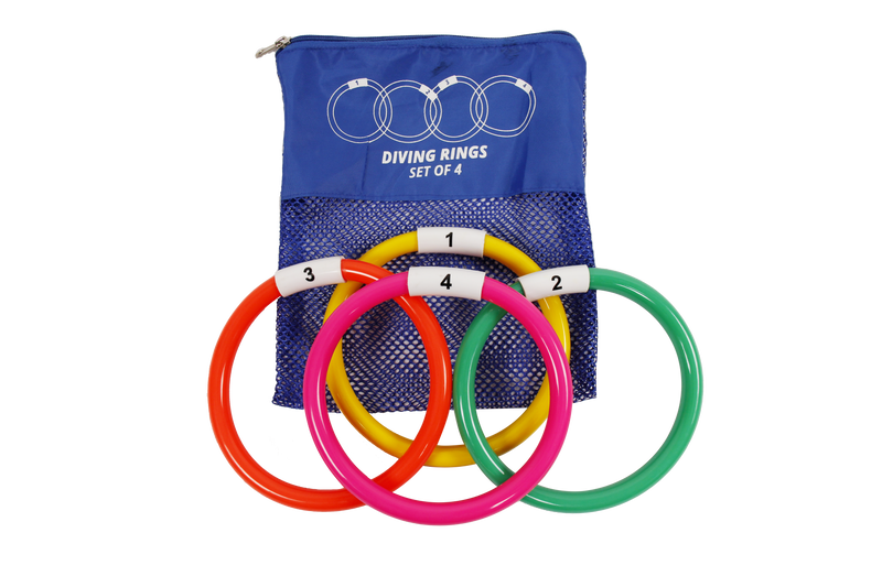 DS Sinker PVC Dive Rings (Set of 4) Multicolor
