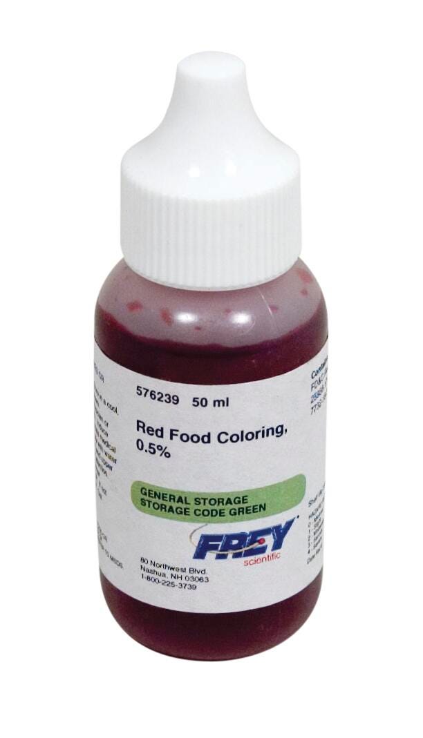 CHEM FOOD COLORING RED NO 40 LG 50ML