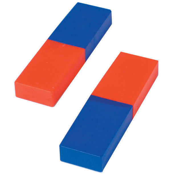 Magnet Bar Red/Blue 80X22X15Mm Pair