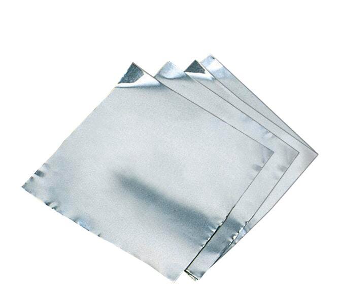 FOIL DECOR PRECUT 5 X 5 IN 36 GAUGE SILVER PK OF 12