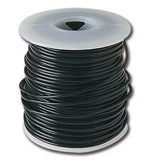 WIRE SOLID PVC INSUL TC BLACK 20 GA 0.032 IN DIA 100 FT
