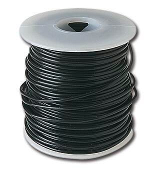 WIRE HOOKUP PVC 22 GA SOLID BLACK 100 FT