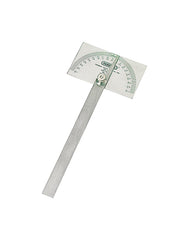 GENERAL TOOL - 17 SQUARE HEAD STAINLESS STEEL ANGLE PROTRACTOR - 0 TO 180 DEGREES - 6 IN ARM
