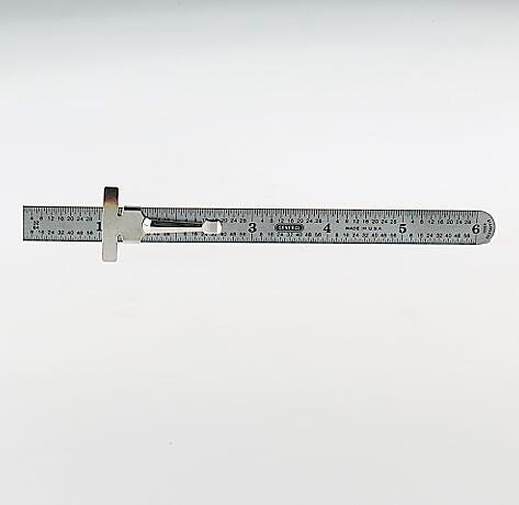 RULE POCKET STAINLESS STEELFLEXIBLE 6IN GRADUATED TO 32NDS 64THS 300-1
