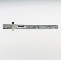RULE POCKET STAINLESS STEELFLEXIBLE 6IN GRADUATED TO 32NDS 64THS 300-1