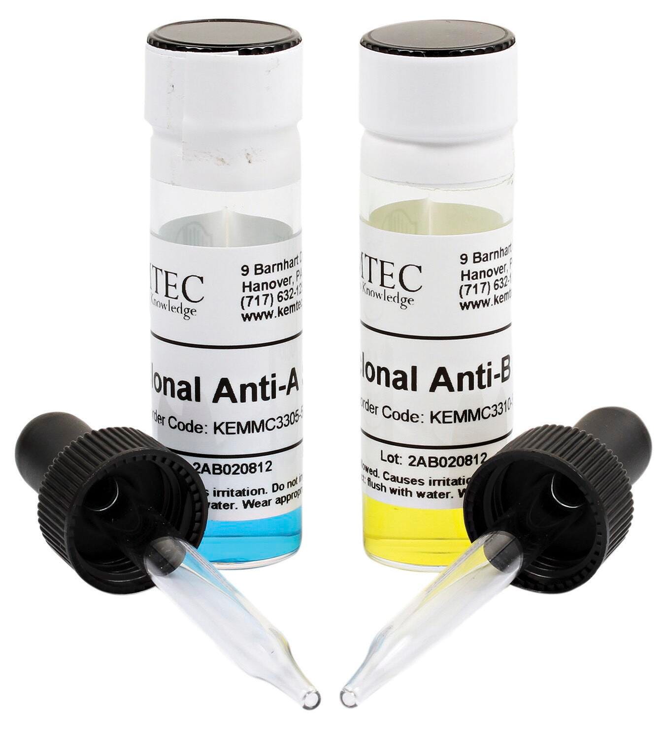 KIT ANTI A ANTI B SERUM EA