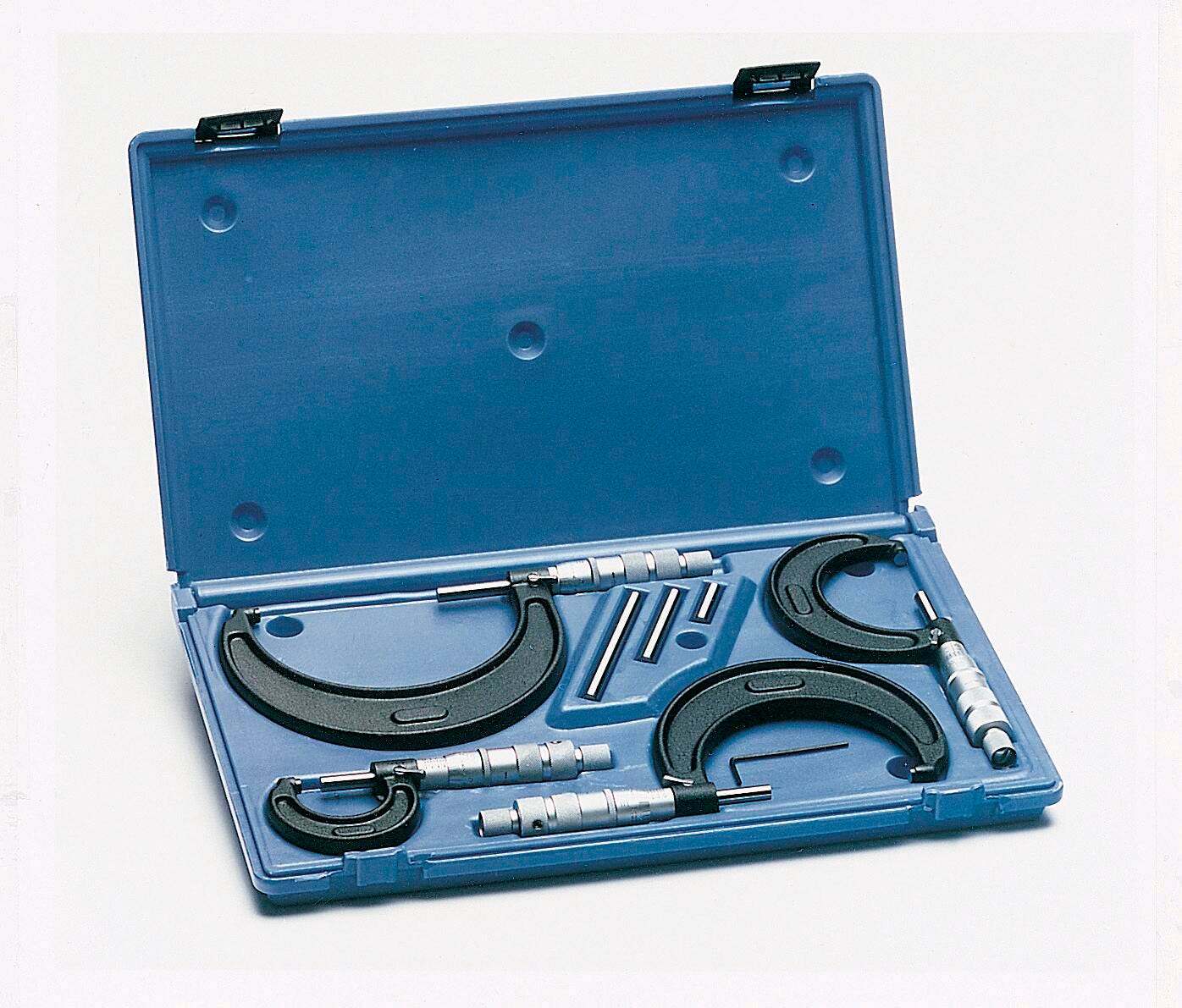 CENTRAL TOOLS - 4 PC MICROMETER SET - 0 TO 4 IN RANGE - .001 GRADUATIONS