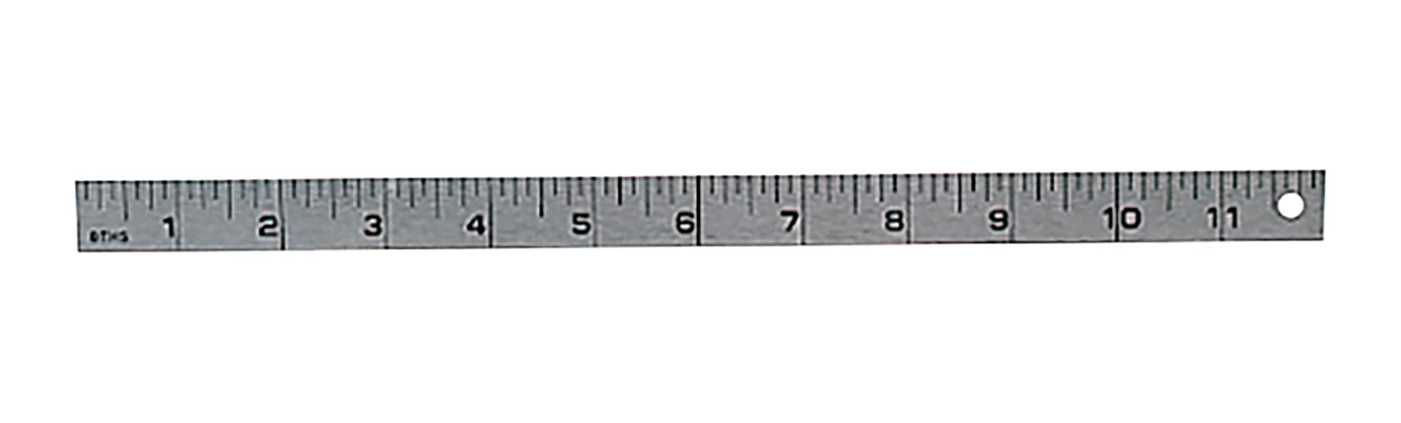 RULE BENCH STEEL 1FT 3/4IN WIDE GRADUATED TO 16THS 60