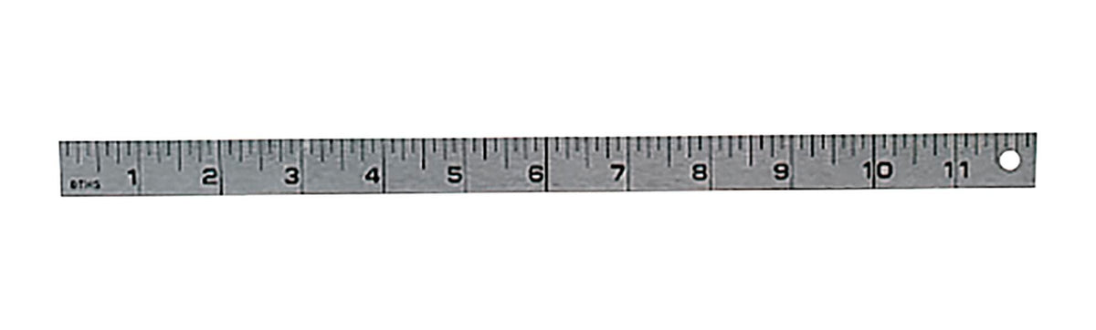 RULE BENCH STEEL 1FT 3/4IN WIDE GRADUATED TO 16THS 60