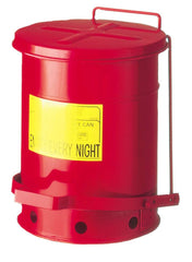 CAN STEP ON OILY WASTE UL AND FM APPROVED 6 GALLON