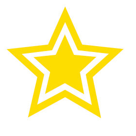 Stamp Gold Star Xclamation
