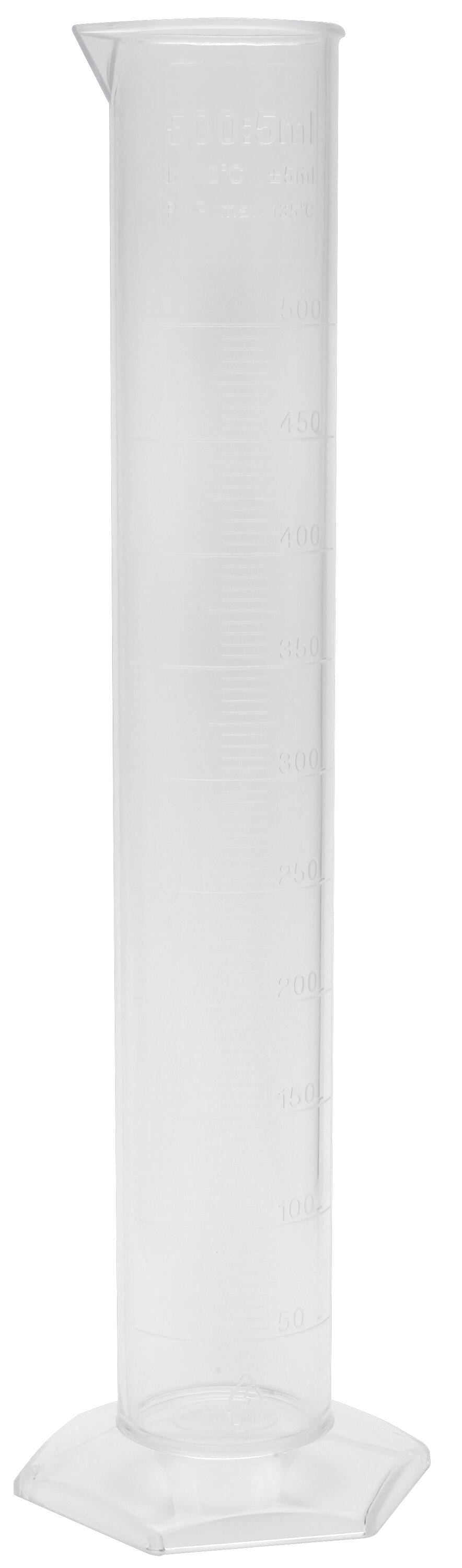 CYLINDER PMP SINGLE GRADUATED 500ML