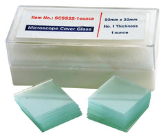 COVER GLASS 22X22MM 1OZ APPROX 100