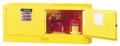 CABINET 12 GALLON MAN YELLOW FLAMMABLE PIGY EX 2 DOOR EACH