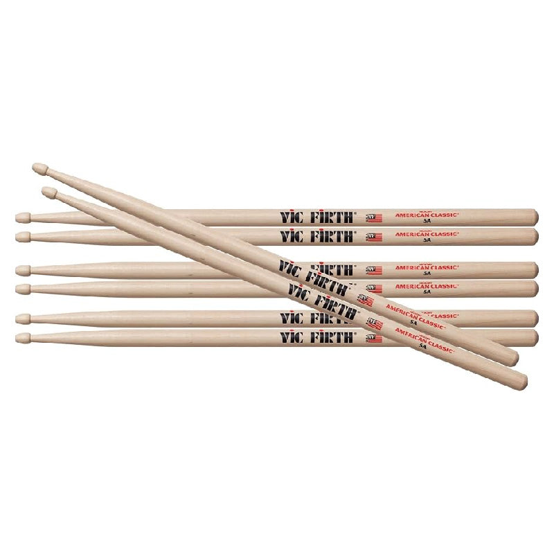 Vic Firth American Classic 5A drumsticks value pack
